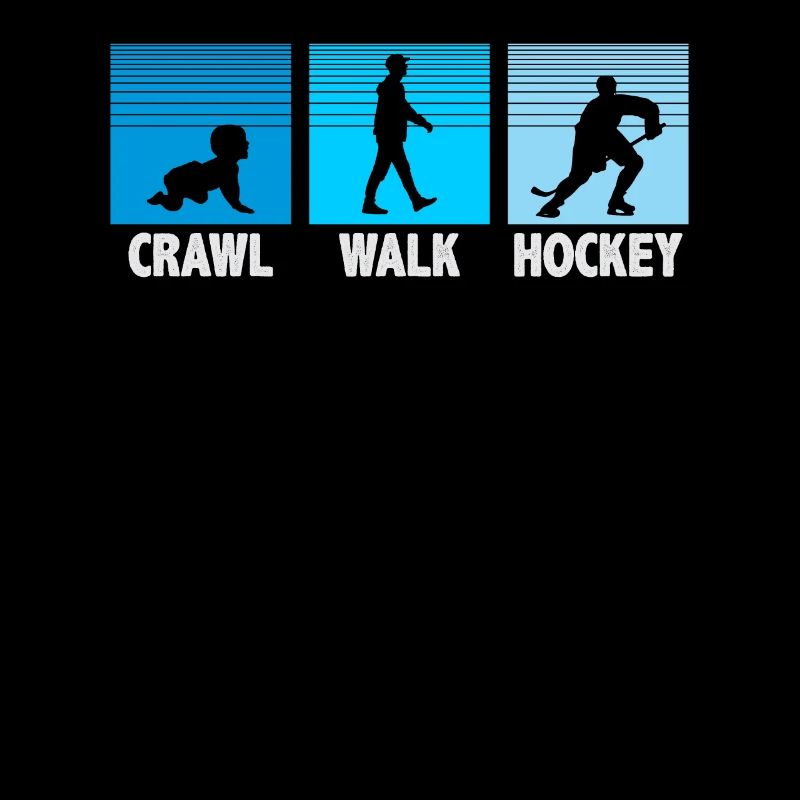 L’évolution du hockey, ramper, courir, hockey