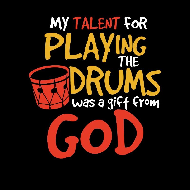 Drummer and Jesus Drums Drumming Drumsticks Gift