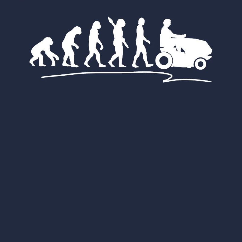 Evolution mowing gardener