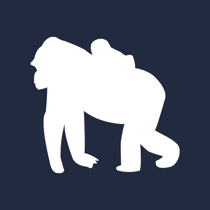 Gorilla Mama mit ihrem Kind