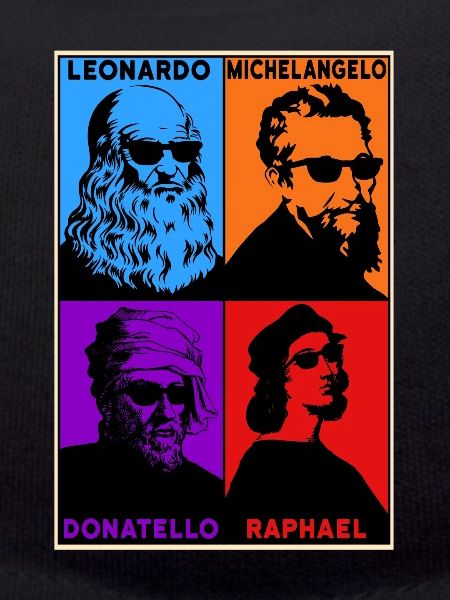 Leonardo Michelangelo Donatello Raphael