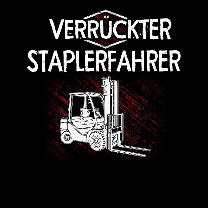 Verrückter Staplerfahrer Gabelstapler