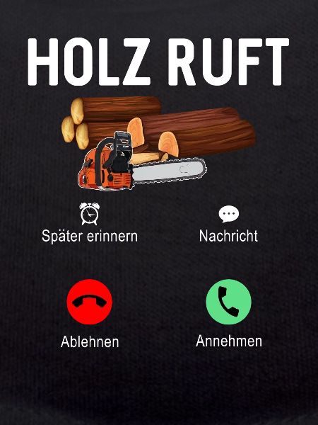 Holz ruft an Telefon