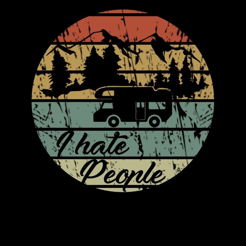 I hate people - camping, camping, gift