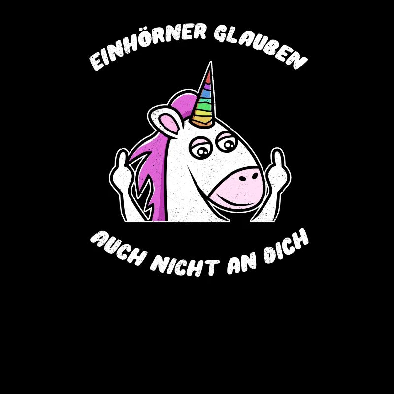 Mittelfinger Einhorn Einhorn Party