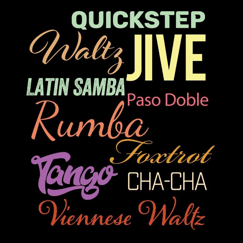 Ballsaal Tanz Worte - Walzer Jive Samba Paso Doble