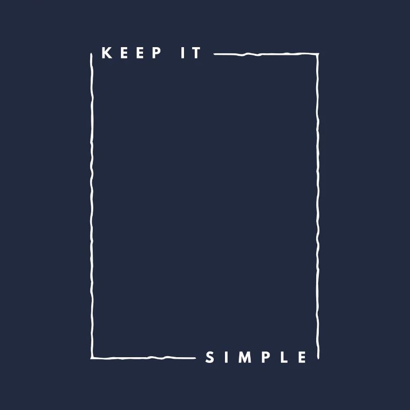 Minimalismus - Keep it simple