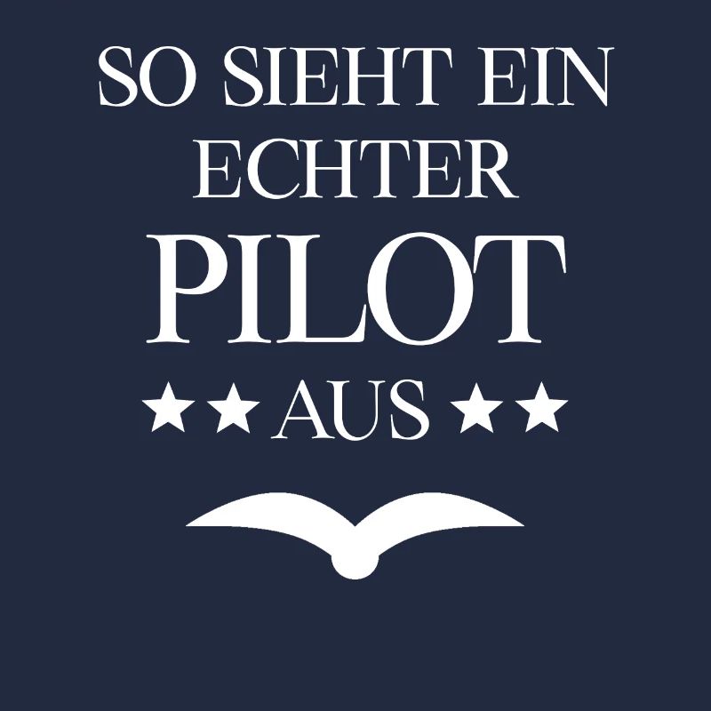 So sieht ein echter Pilot aus Flugschein Geschenk