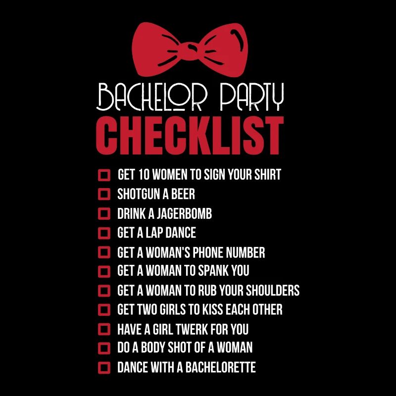 Junggesellen Checkliste
