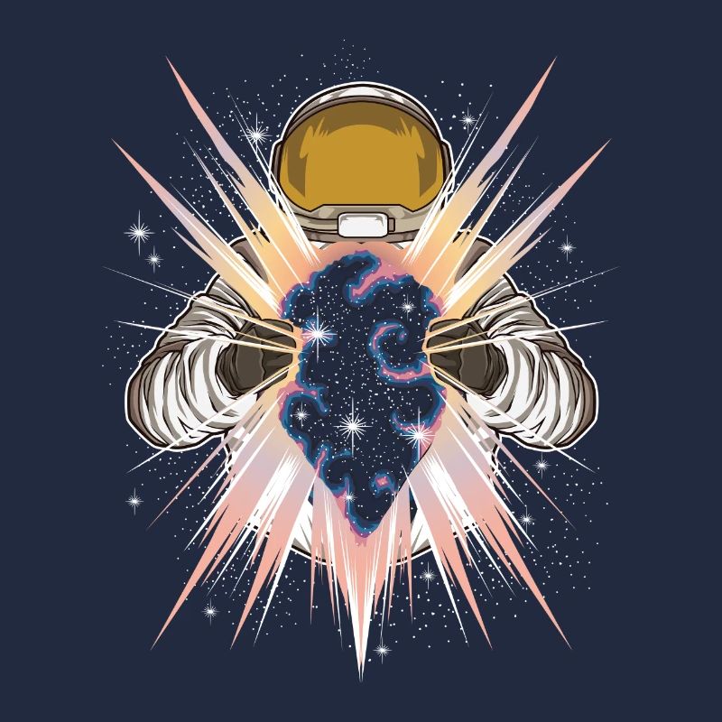 Space Light - Astronaut öffnet andere Dimension
