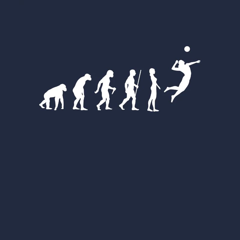 Volleyball - Evolution des Menschen (Darwin)