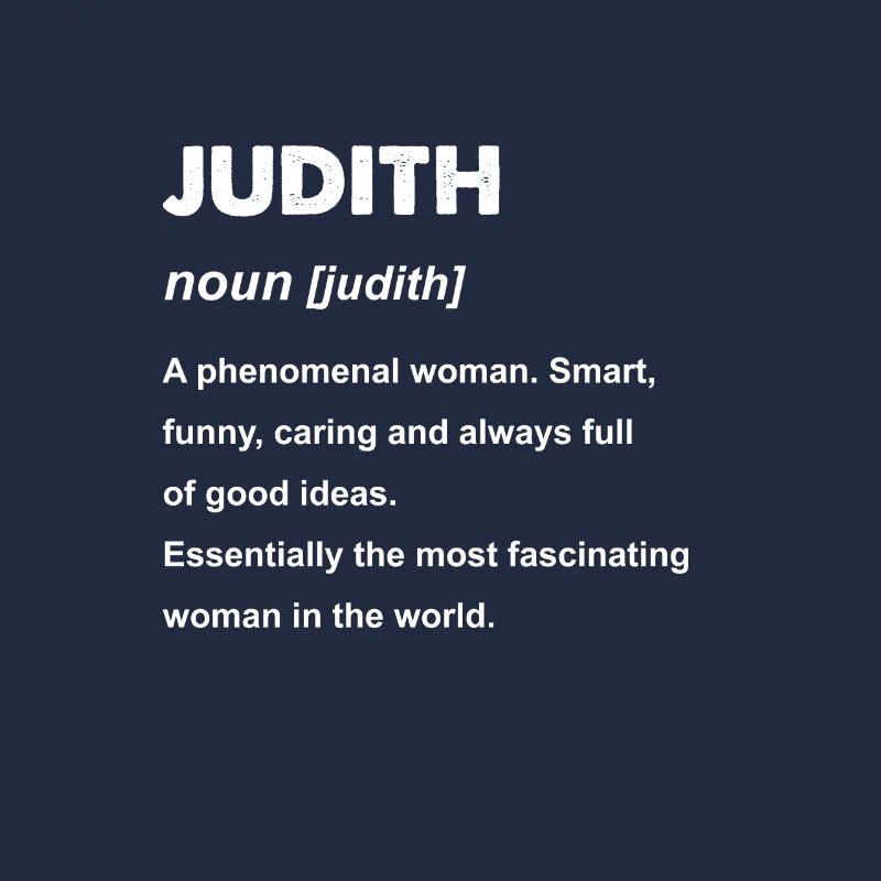 Judith Name Geschenkdesign