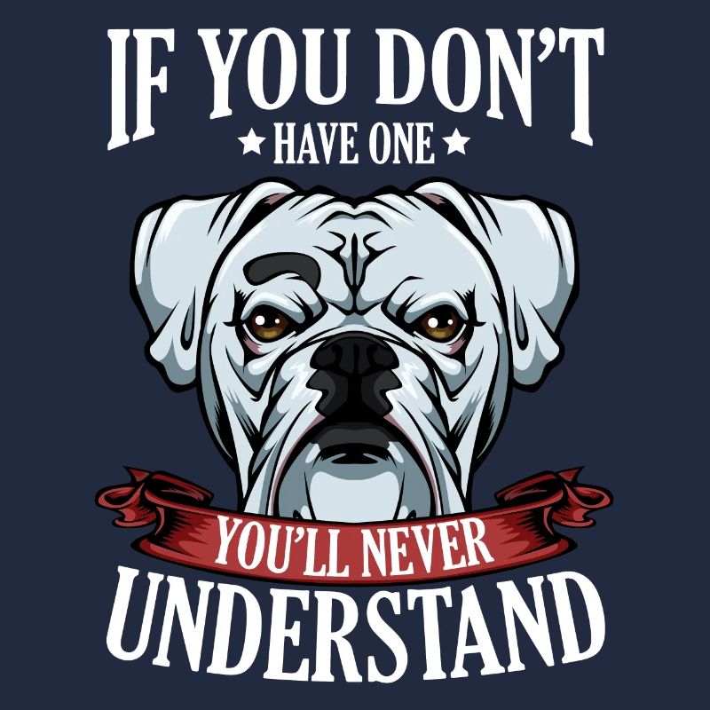 Cool Boxer Statement Spruch Hundehalter Geschenk