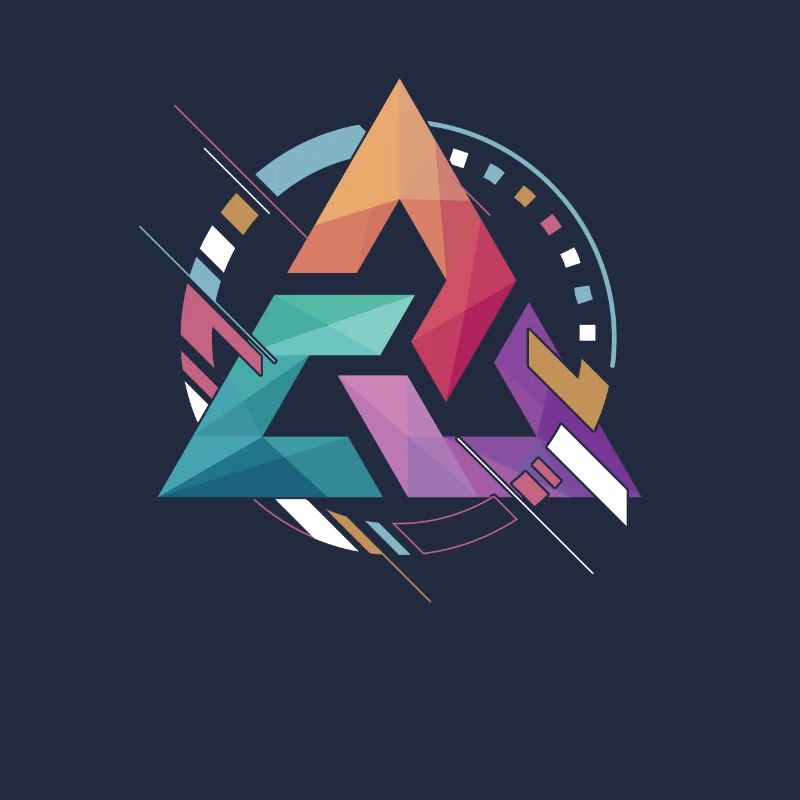 Triangle Abstract With Three Edges Gift