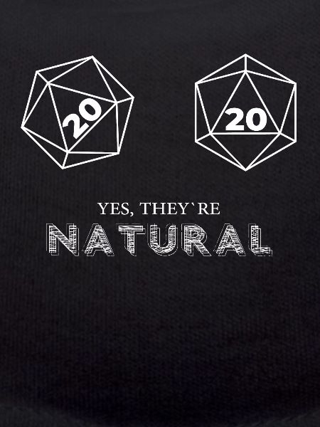 Ja, de er naturlige 20 d20 Terninger Funny RPG