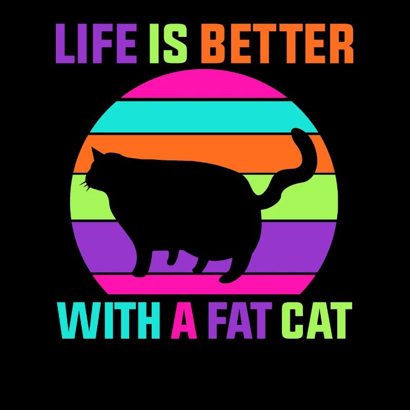 Fette Katze Katzenfreunde
