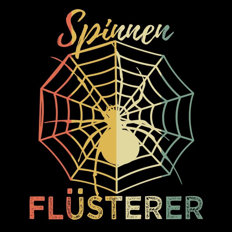Lustig Spinnen Flüsterer Retro Spruch Geschenk