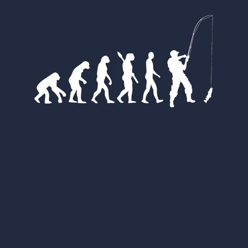 Pêche - Evolution humaine / Darwin / Blanc