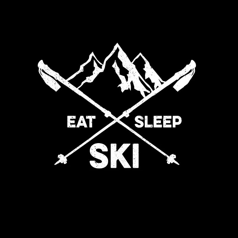 Eating sleeping skiing