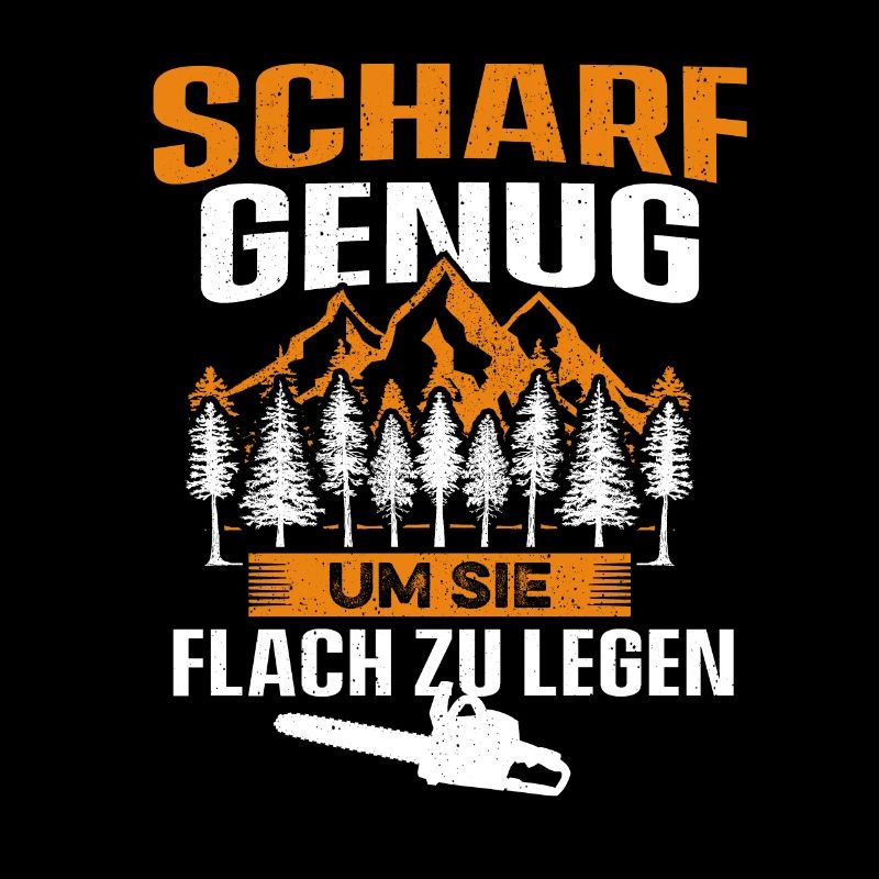 Scharf genug um sie flach zu legen Holzfäller