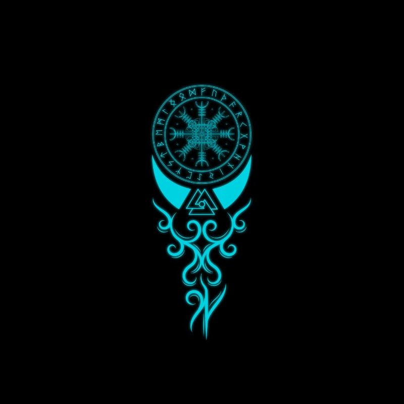 Aegishjalmur runes odin Celtic knots knot gift