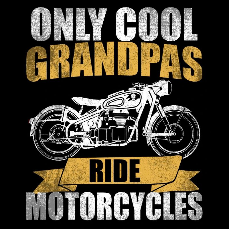 Motorrad Opa lustig Spruch Geschenkidee Geburtstag
