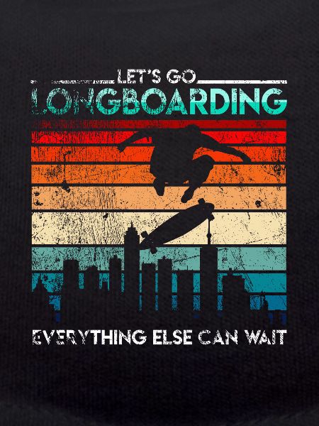 Retro longboarder longboard