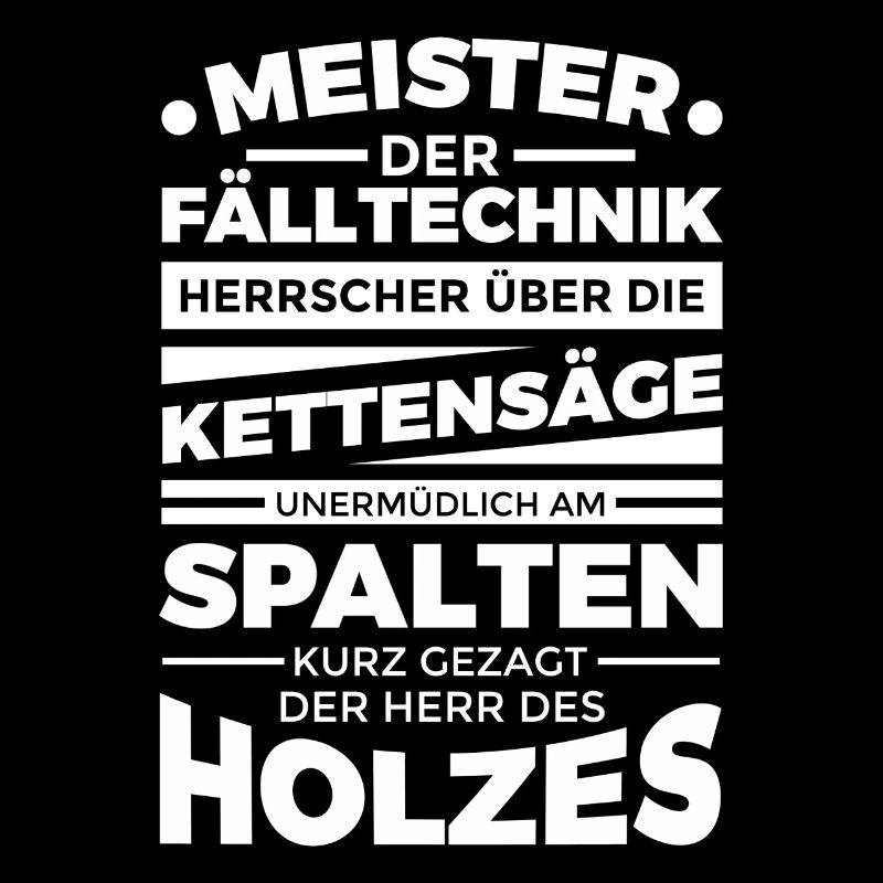 Herr des Holzes Holzfäller Wald Säge Axt