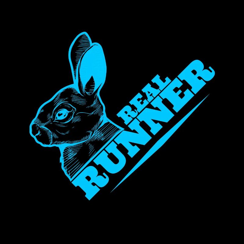 Véritable lapin drôle de coureur pour les jours de course.