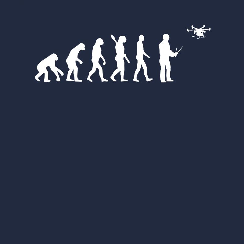 Drohne - Evolution des Menschen / Darwin