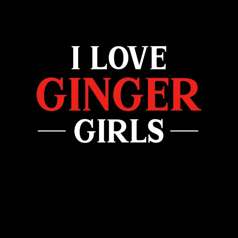 J'aime le cadeau de rousses de cheveux roux de filles de gingembre