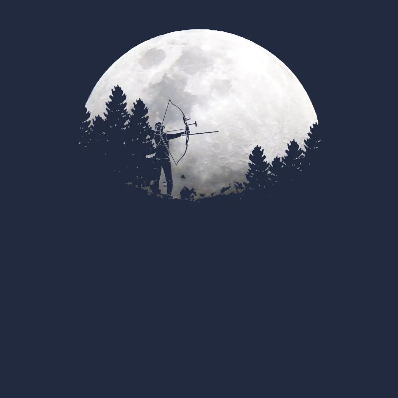 Mond Bogen Bogenschießen