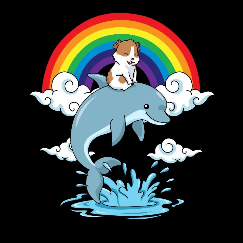 Cochon d’Inde Arc-en-ciel Cadeau Enfants Dauphin