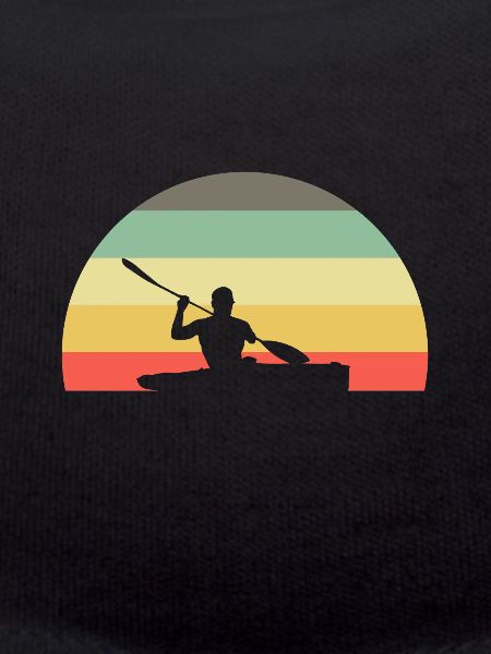 Retro kayak kayak kayaker