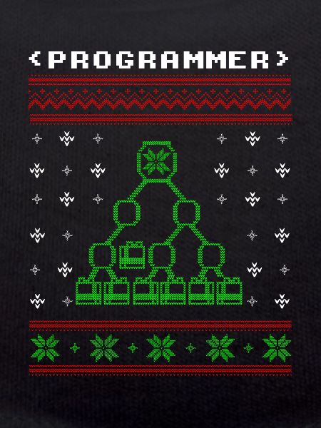 Programmierer Computer hässliche Weihnachtspullover Geschenk