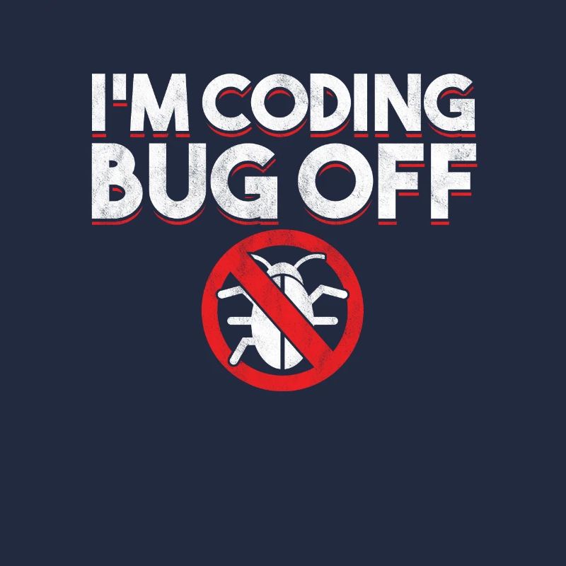 Ich bin Coding Bug Off Coder Programmierer Entwickler Geschenk