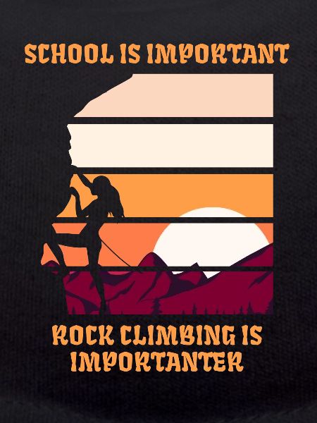 Funny rock climbing