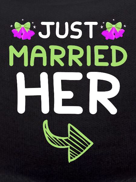 Just Married Her Wedding