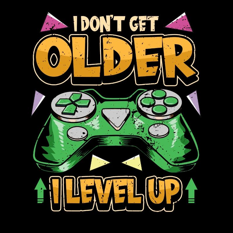 Gamer PC Videogames Controller Spruch Geschenk