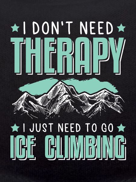 Therapy mountain ice climbing
