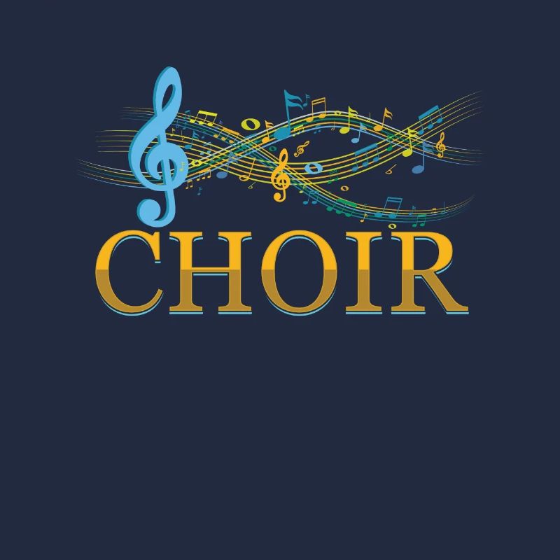 Clef Choir Music Notes Choral Chorus Singing Gift