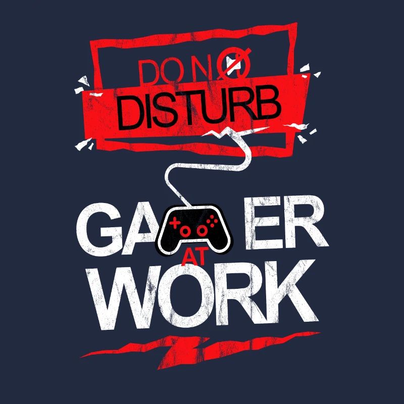 Gamer at work Games Zocker Geschenk