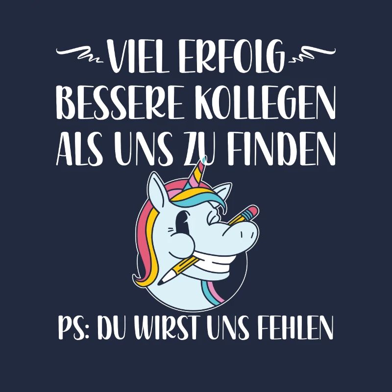 Abschiedsgeschenk Kollegin Mitarbeiterin Einhorn