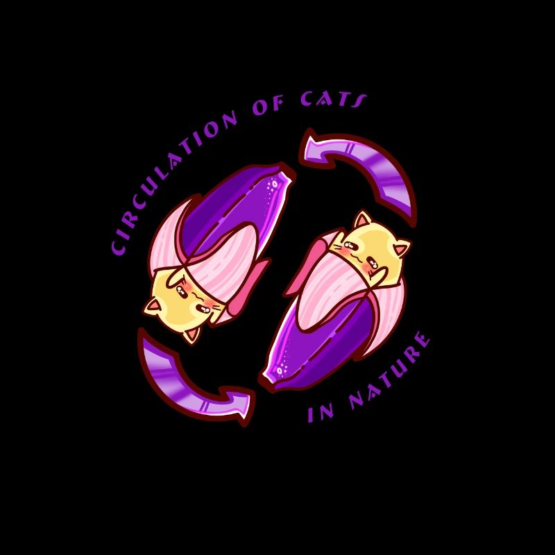 Doux chat design banane