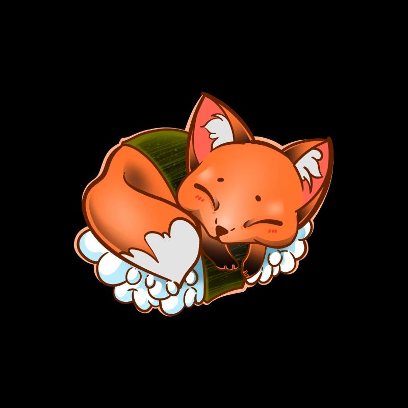 Cute Fox Japanese Sushi
