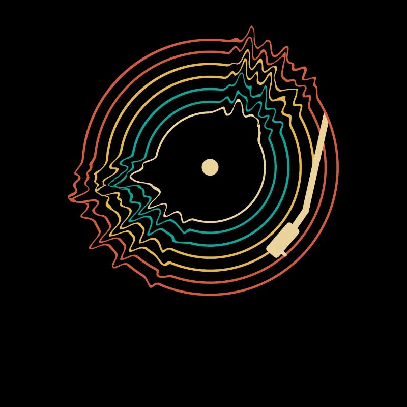 Rétro Vinyle Collectionneur de disques