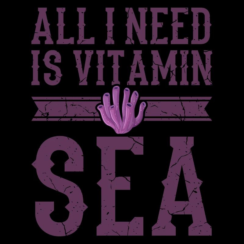 Vitamine Sea Plongeur Plongée Sort Drôle Voyage