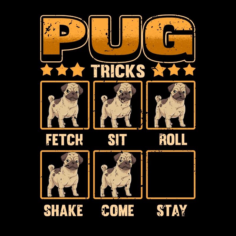 Hund Mops Hundebesitzer Lustig Tricks Geschenk