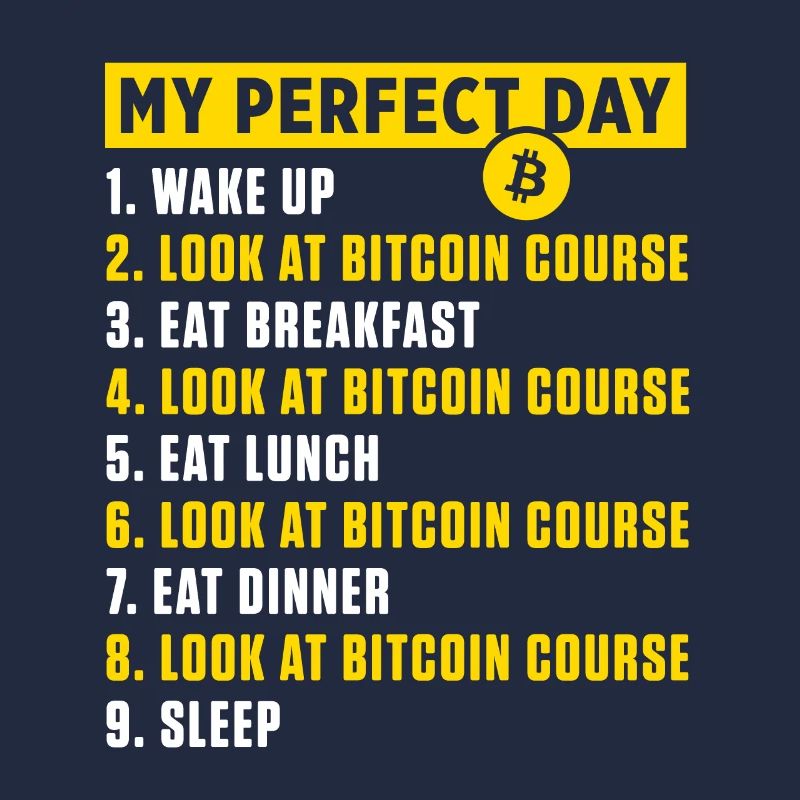Perfekter Tag Bitcoin Kurs BTC Kryptowährung Geschenk
