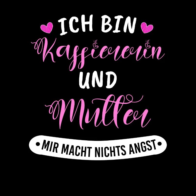 Verkäuferin Angst bin Kassiererin und Mutter